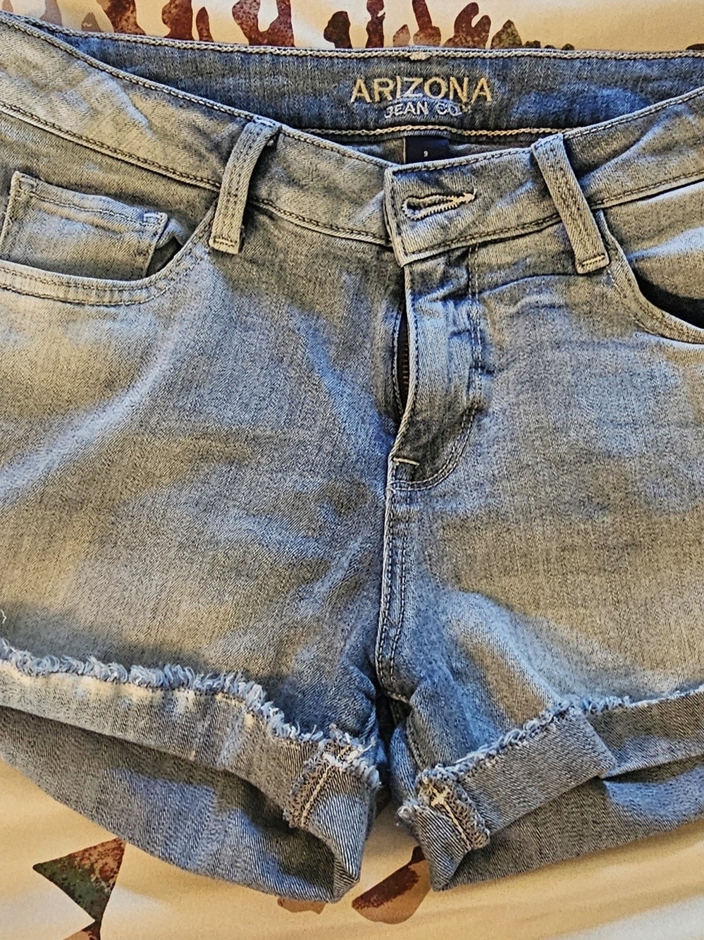 Arizona Jean Company Light Blue Denim Shorts.